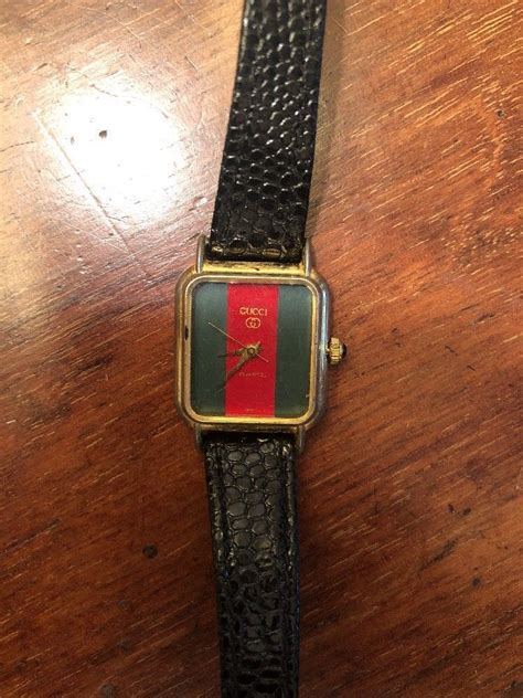 gucci mens watch ebay|authentic vintage gucci watch.